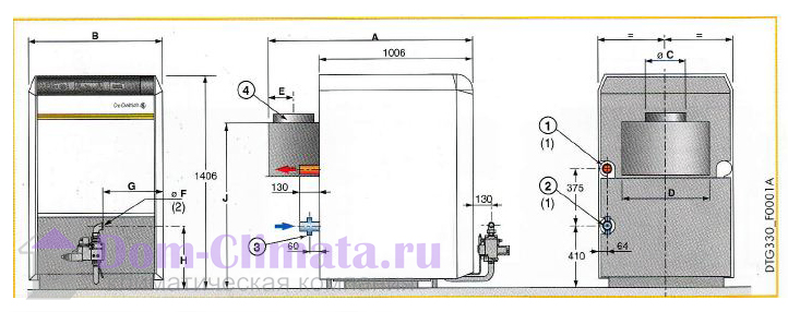 Котел чугунный DTG 330-20 Eco.NOx