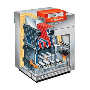 Котел напольный газовый Viessmann Vitogas 100-F 60 кВт с Vitotronic 200 тип KO2B GS1D884