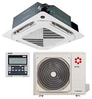Кассетный кондиционер Kentatsu KSVT105HFAN3/KSUR105HFAN3/KPU95-DR