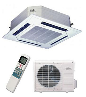 Кассетный кондиционер General Climate GC / GU-4C24HRN1