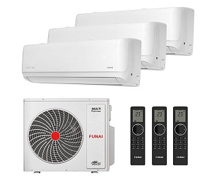 Мультисплит-система Funai RAM-I-3KG70HP.01/U / RAM-I-DA25HP.W01/Sx3