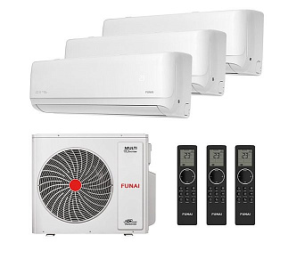 Мультисплит-система Funai RAM-I-3KG70HP.01/U / RAM-I-DA25HP.W01/Sx3
